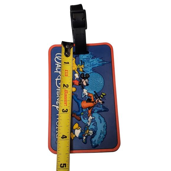 VTG Walt Disney World Parks Resorts Fab Four Mickey Rubber Luggage Tag - Picture 3 of 5